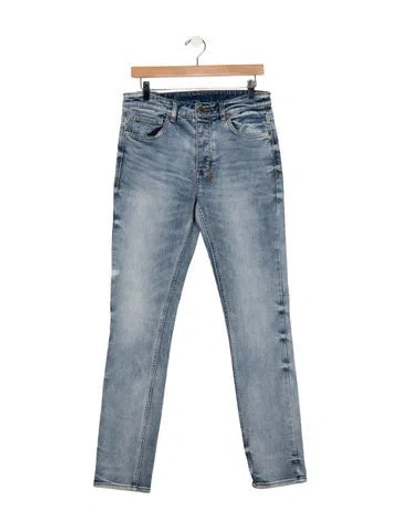 Pre-owned Ksubi Mid-rise Skinny Leg Jeans In Blue