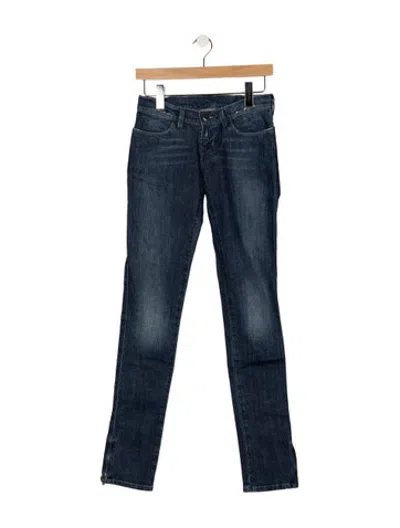 Pre-owned Ksubi Mid-rise Skinny Leg Jeans In Blue