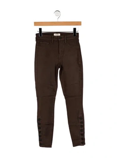 Pre-owned Ksubi Mid-rise Skinny Leg Jeans In Brown