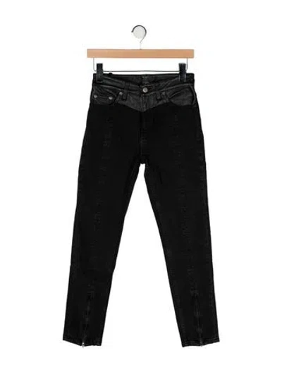 Pre-owned Ksubi Mid-rise Skinny Leg Jeans W/ Tags In Black