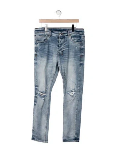 Pre-owned Ksubi Mid-rise Straight Leg Jeans In Blue