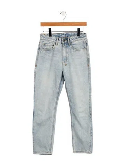 Pre-owned Ksubi Mid-rise Straight Leg Jeans In Blue