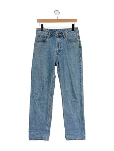 Pre-owned Ksubi Mid-rise Straight Leg Jeans In Blue