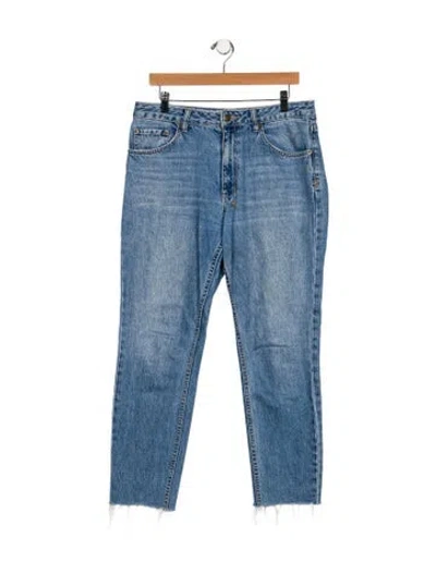 Pre-owned Ksubi Mid-rise Straight Leg Jeans In Blue
