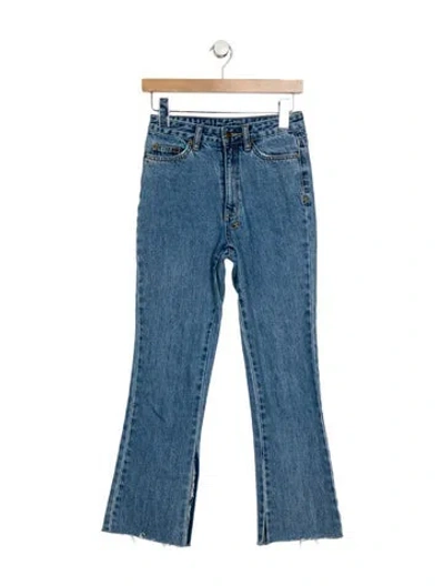 Pre-owned Ksubi Mid-rise Straight Leg Jeans In Blue