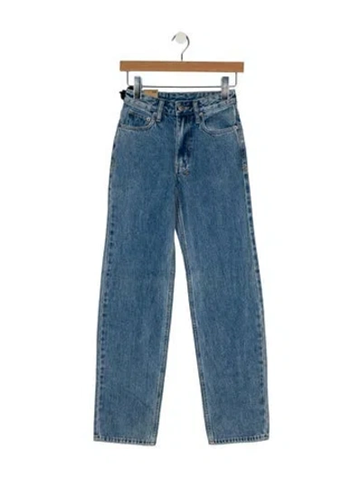 Pre-owned Ksubi Mid-rise Straight Leg Jeans In Blue