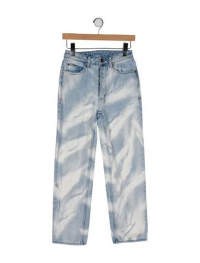 Pre-owned Ksubi Mid-rise Straight Leg Jeans In Blue