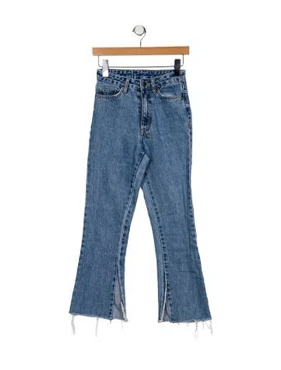 Pre-owned Ksubi Mid-rise Straight Leg Jeans In Blue
