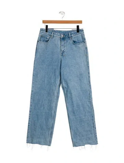 Pre-owned Ksubi Mid-rise Straight Leg Jeans In Blue