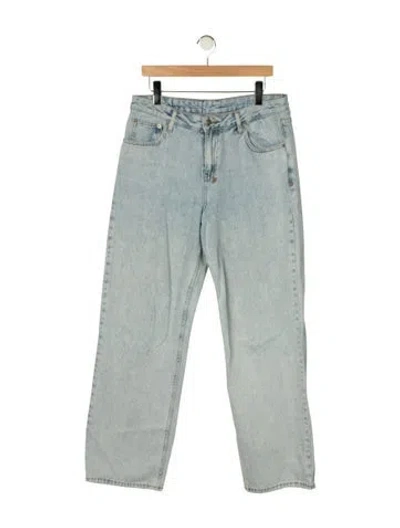 Pre-owned Ksubi Mid-rise Straight Leg Jeans In Blue
