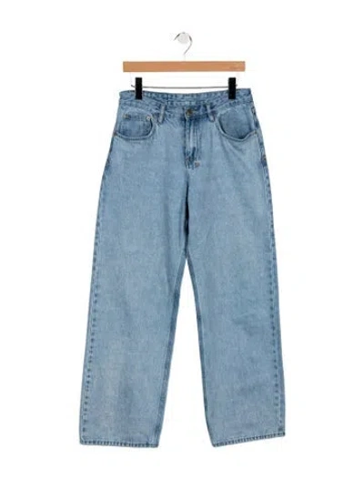 Pre-owned Ksubi Mid-rise Straight Leg Jeans In Blue