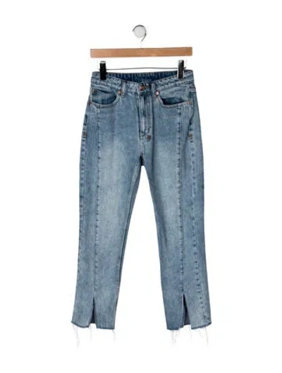 Pre-owned Ksubi Mid-rise Straight Leg Jeans In Blue