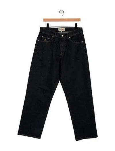 Pre-owned Ksubi Mid-rise Straight Leg Jeans In Blue