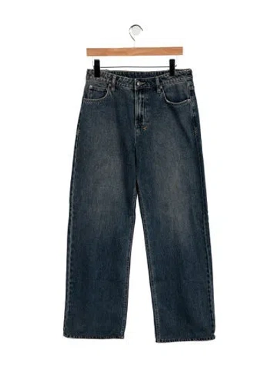 Pre-owned Ksubi Mid-rise Straight Leg Jeans In Blue