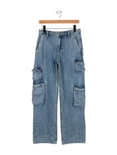 Pre-owned Ksubi Mid-rise Straight Leg Jeans In Blue
