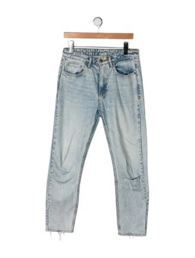 Pre-owned Ksubi Mid-rise Straight Leg Jeans In Blue