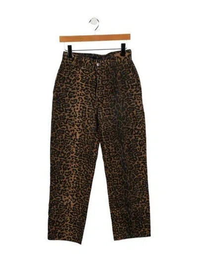 Pre-owned Ksubi Mid-rise Straight Leg Jeans In Brown