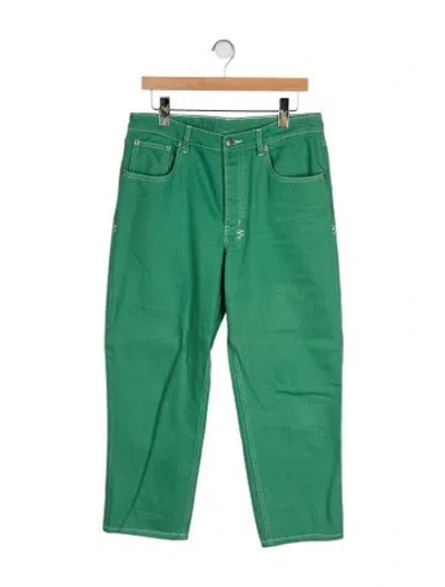 Pre-owned Ksubi Mid-rise Straight Leg Jeans In Green