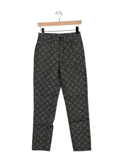 Pre-owned Ksubi Mid-rise Straight Leg Jeans In Grey