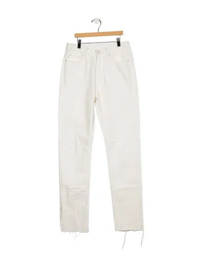 Pre-owned Ksubi Mid-rise Straight Leg Jeans In Neutrals