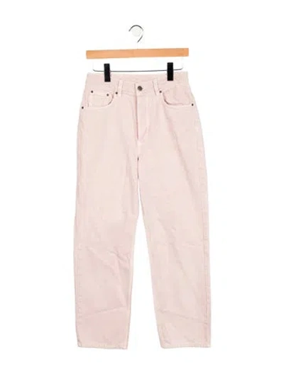 Pre-owned Ksubi Mid-rise Straight Leg Jeans In Pink