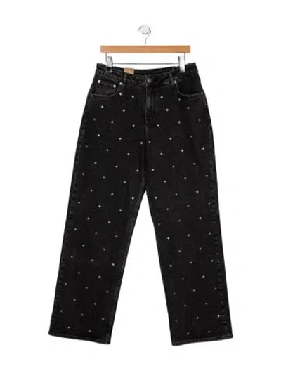 Pre-owned Ksubi Mid-rise Straight Leg Jeans W/ Tags In Black
