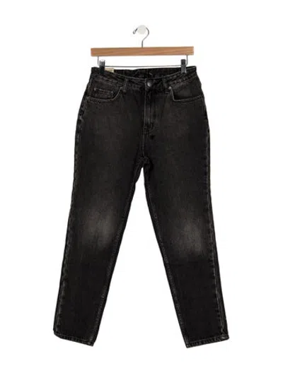 Pre-owned Ksubi Mid-rise Straight Leg Jeans W/ Tags In Black