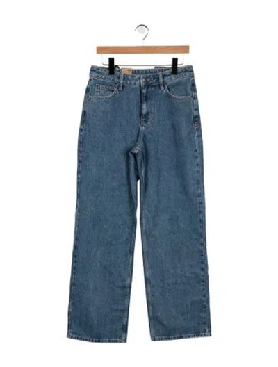 Pre-owned Ksubi Mid-rise Straight Leg Jeans W/ Tags In Blue