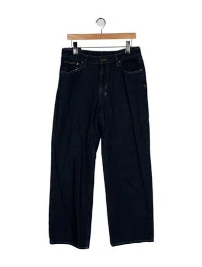 Pre-owned Ksubi Mid-rise Wide Leg Jeans In Blue