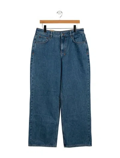 Pre-owned Ksubi Mid-rise Wide Leg Jeans W/ Tags In Blue