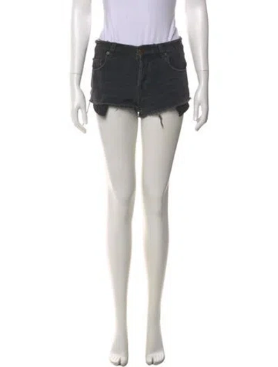 Pre-owned Ksubi Mini Shorts In Black