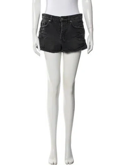 Pre-owned Ksubi Mini Shorts In Black