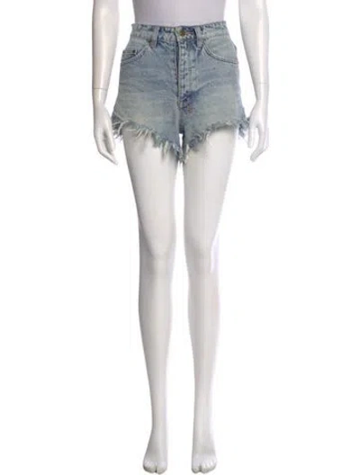 Pre-owned Ksubi Mini Shorts In Blue