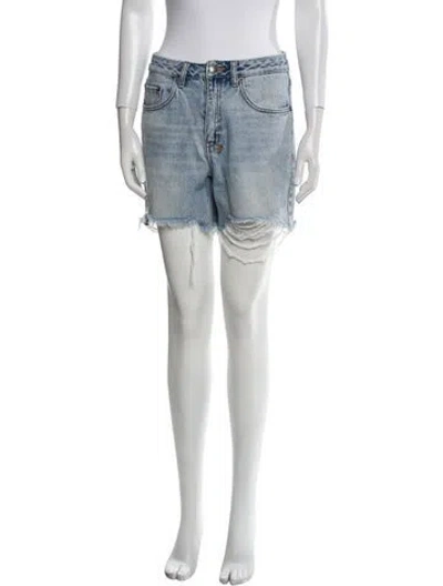 Pre-owned Ksubi Mini Shorts In Blue