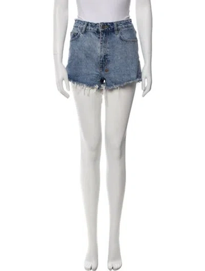 Pre-owned Ksubi Mini Shorts In Blue