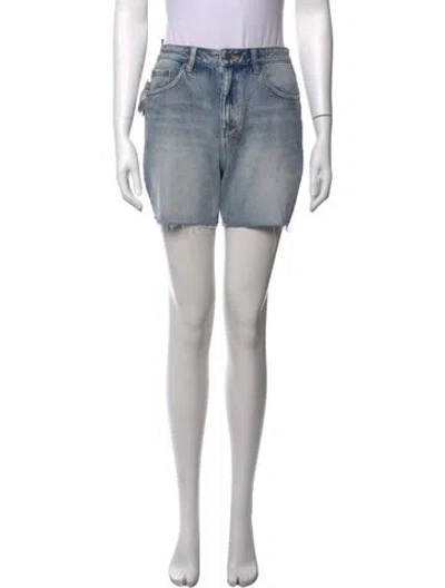Pre-owned Ksubi Mini Shorts In Blue