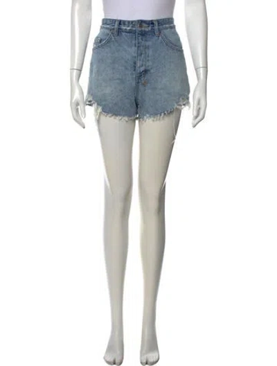 Pre-owned Ksubi Mini Shorts In Blue