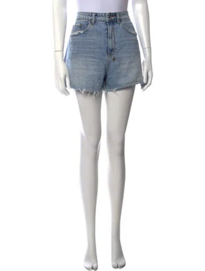 Pre-owned Ksubi Mini Shorts In Blue