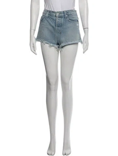 Pre-owned Ksubi Mini Shorts In Blue/white