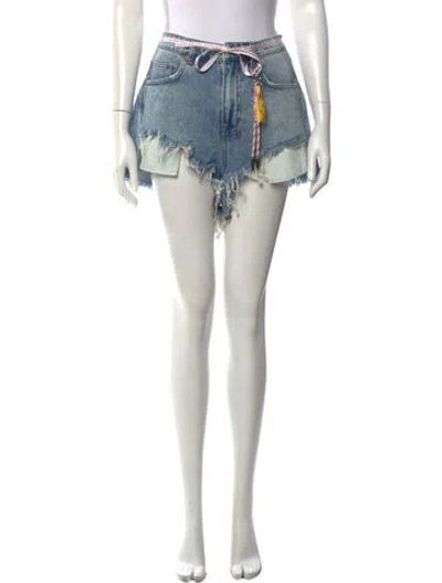 Pre-owned Ksubi Mini Shorts W/ Tags In Blue