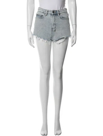 Pre-owned Ksubi Mini Shorts In White