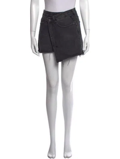 Pre-owned Ksubi Mini Skirt In Black