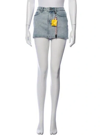 Pre-owned Ksubi Mini Skirt In Blue