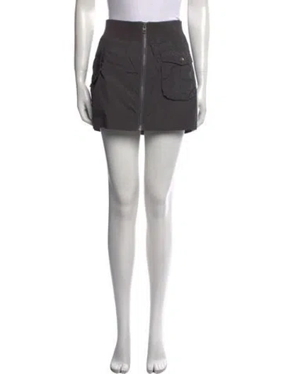 Pre-owned Ksubi Mini Skirt In Gray