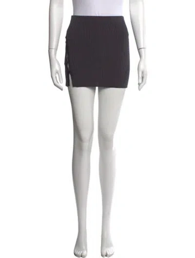 Pre-owned Ksubi Mini Skirt In Grey