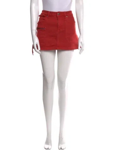 Pre-owned Ksubi Mini Skirt In Red