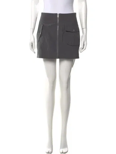 Pre-owned Ksubi Mini Skirt W/ Tags In Gray