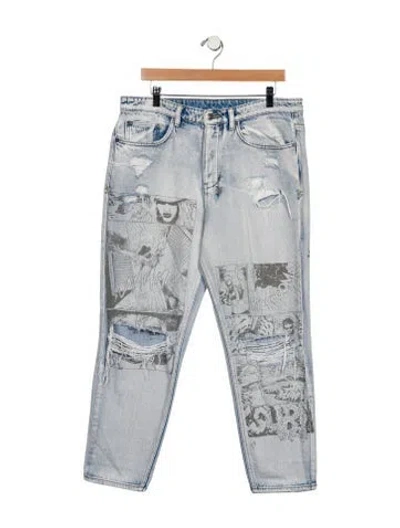 Pre-owned Ksubi Moto Jeans In Blue