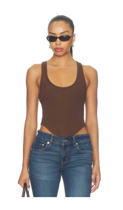 Ksubi Muse Tank Top In Brown
