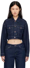 Ksubi Navy Kommand Denim Jacket In Denim